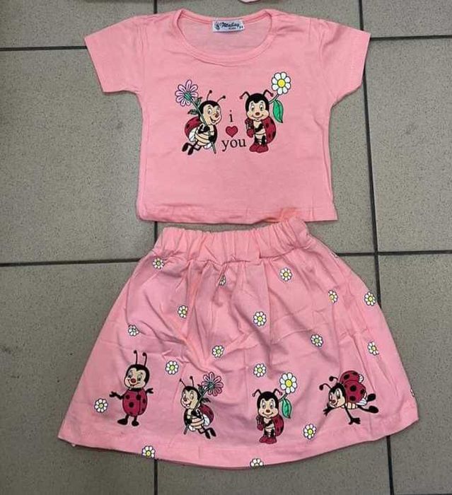 Wyprzedaż! Komplet dla dziewczynki biedroneczki 80/86