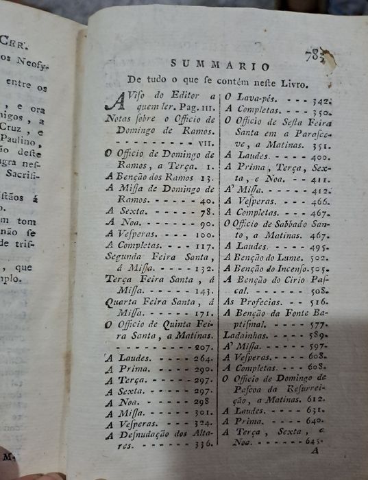 Semana Santa ano de 1786