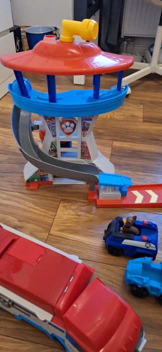 Zestaw Psi patrol patrolowiec, baza, stan idealny/bdb