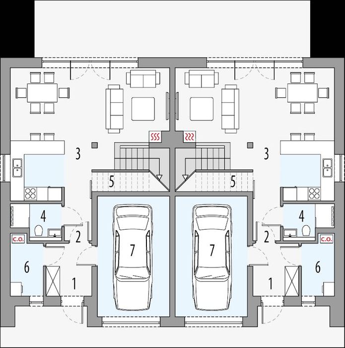 Przedsprzedaż Dom jednorodzinny dwulokalowy PROJEKT MILAN 2 L+LL