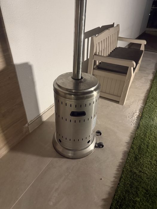 aquecedor de exterior  com bilha Prio
