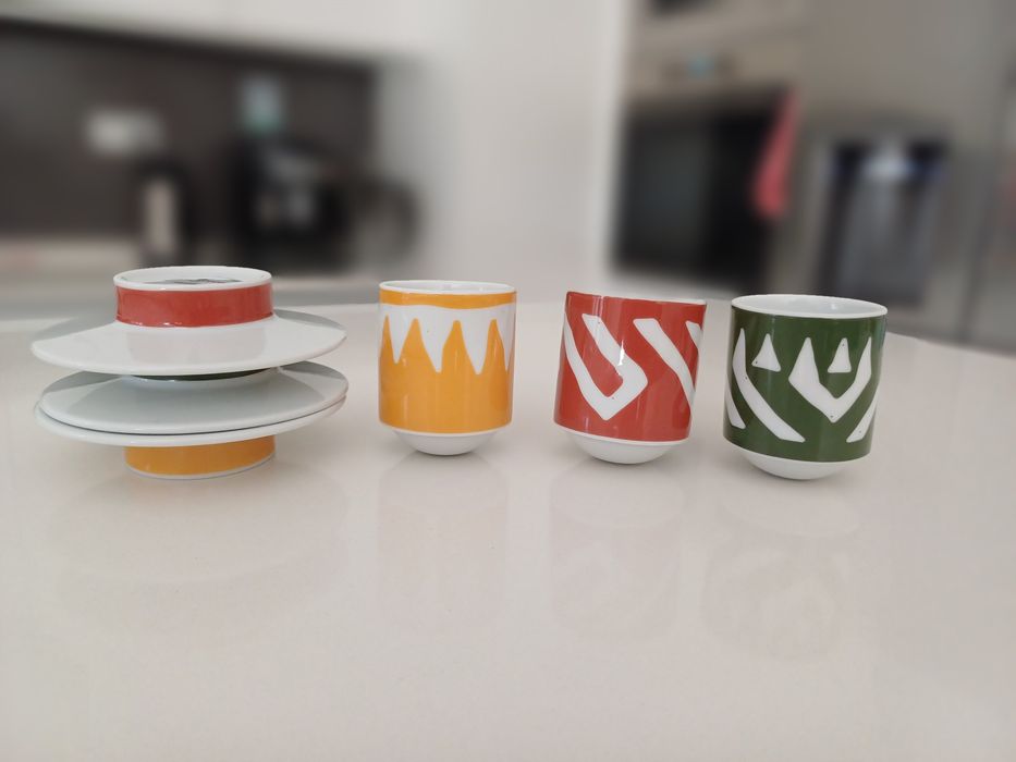 3 Chávenas Café Vista Alegre