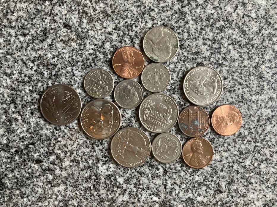 Moedas de varios paises