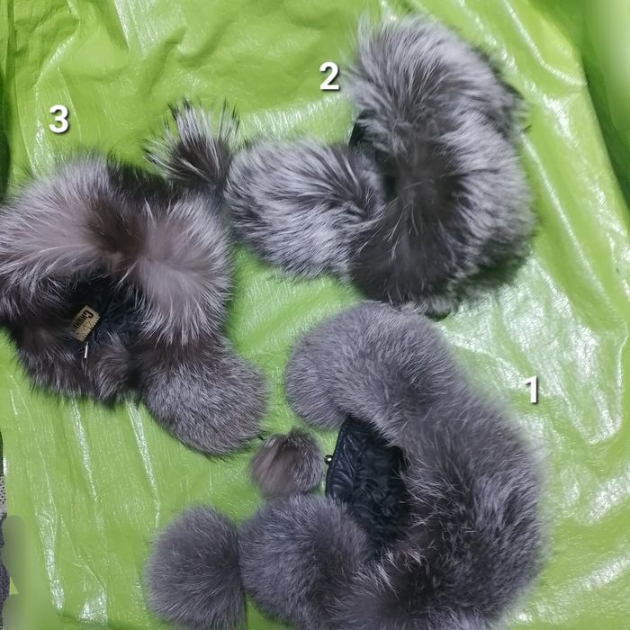 Две шапкиМех.ушанка чернобурка шапка .Зимняя женская