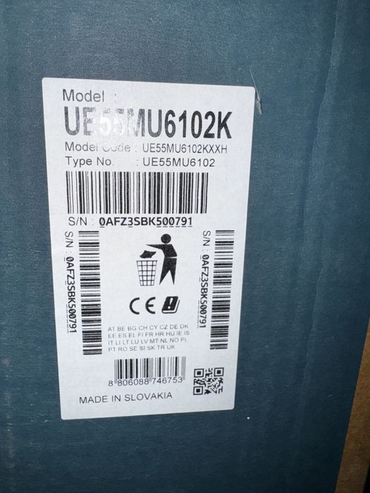 Samsung UE55MU6102K w kartonie 4K