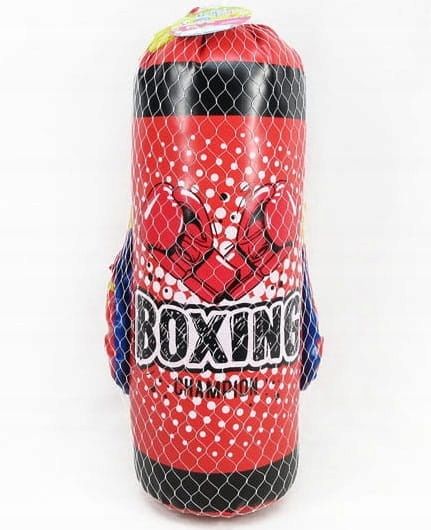 Zestaw Bokserski Worek + Rękawice Komplet Dla Dzieci Boks Sport