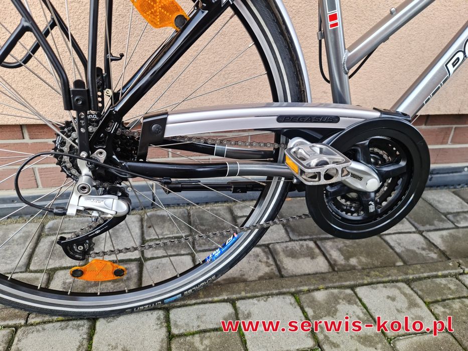 Rower damski damka trekkingowa PEGASUS koła 28 SHIMANO DEORE aluminium