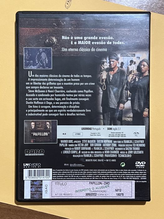 DVD Papillon | Novo