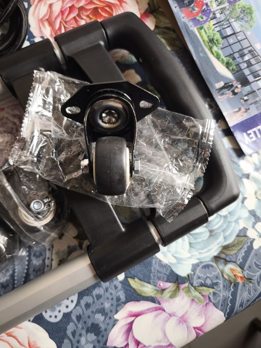 Plataforma elevatória dobrável, até 75 kg, em alumínio, para transporte de objetos