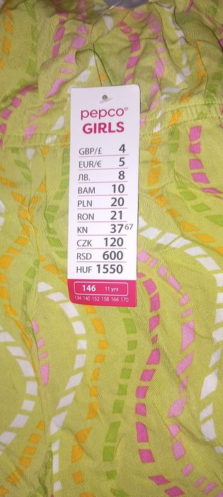 Sukienka - sukienko-spodenki dziecięce