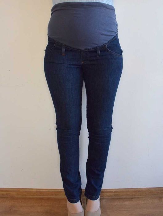 Branco s m 36 spodnie mama ciążowe jeansy elastyczne