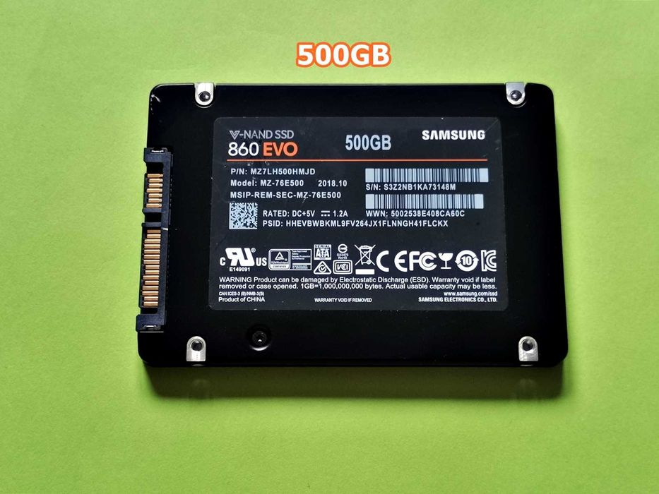 SSD 500GB Samsung 860 EvO