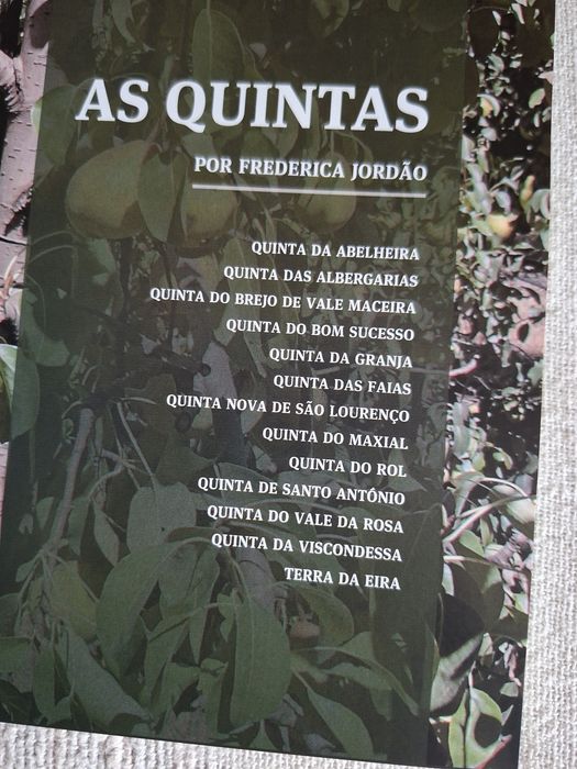 Três livros sobre Quintas da região Oeste vinhos Arruda Montejunto