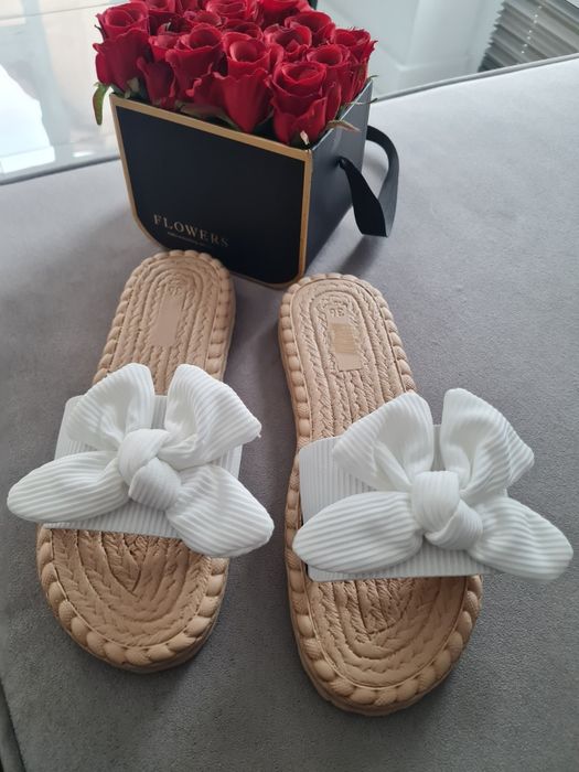 Buty Klapki Damskie z Kokardką 36 Primark Nowe