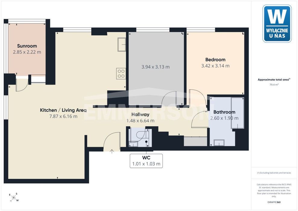 apartament, 3 pokoje, komfort, garaż