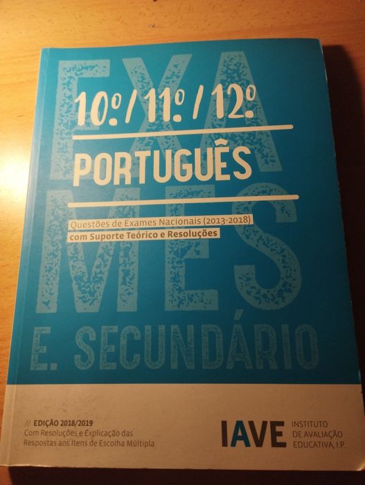 Livro de preparação para exame de português de Ensino secundário