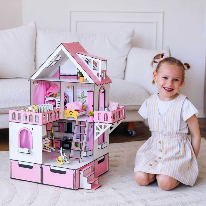 Ляльковий будинок лол з ящиками органайзерами +вітальня Кукольный дом