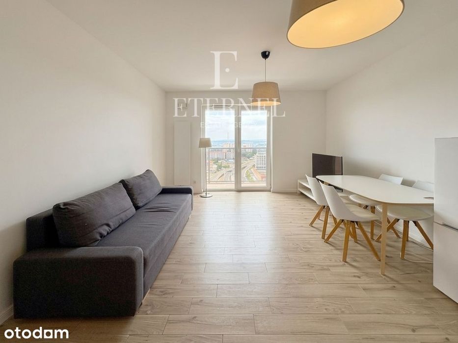 Nowoczesne studio 30 m² z balkonem pet friendly