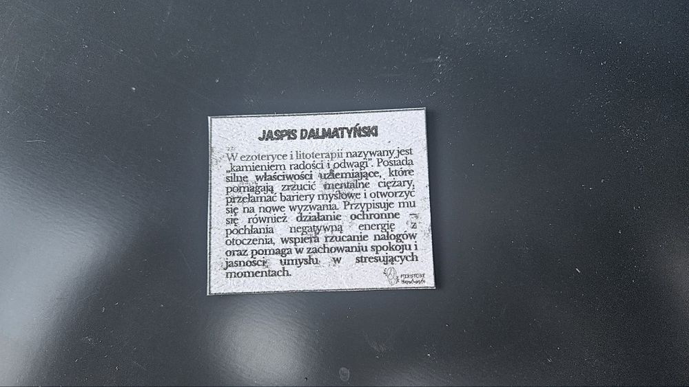 Bransoletka damska z kamieni naturalnych - jaspis dalmatyński