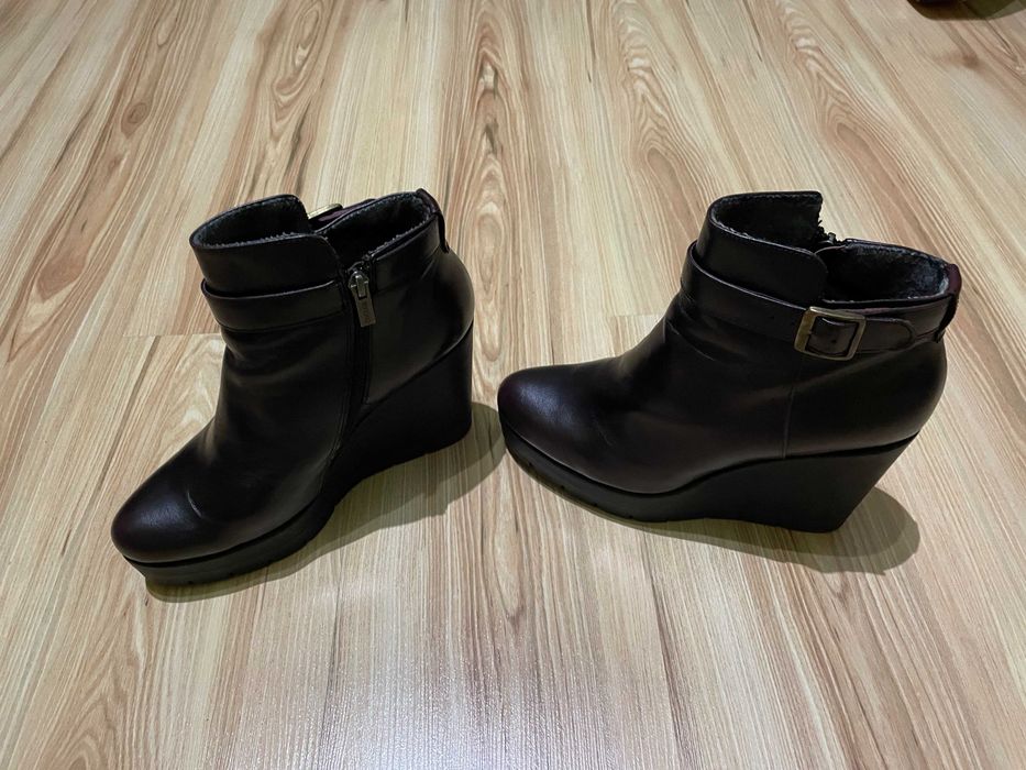 ryłko buty botki rozmiar 39 ciemny brąz zimowe