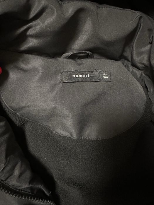 Куртка демисезонная весенняя непромокаемая на флисе Name it 104-110