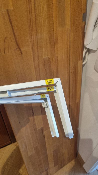 Tábua madeira maciça + 3 suportes (secretária)