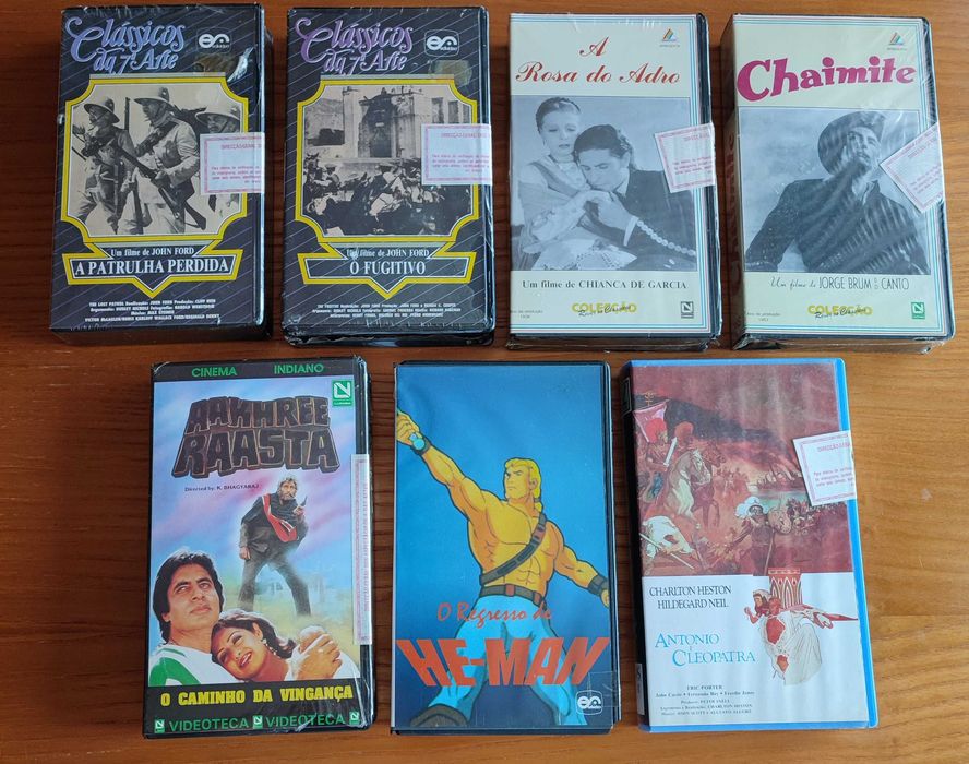 Cassetes VHS novas / celofanadas / seladas