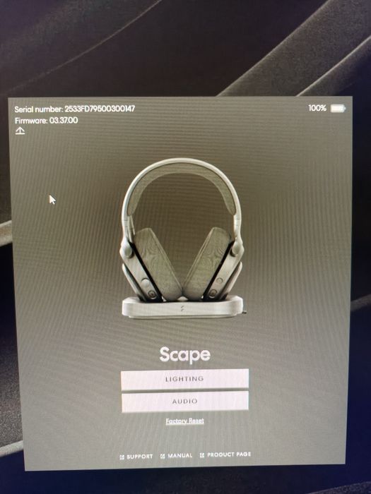 Headset Fractal Design Scape Wireless/Bluetooth Scape Dark | menos 1 ano uso | com garantia