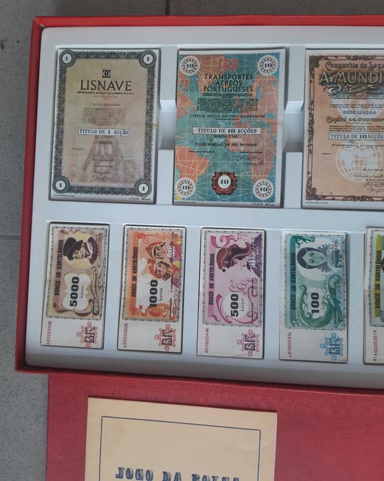 Jogo de Tabuleiro antigo "Jogo da Bolsa"