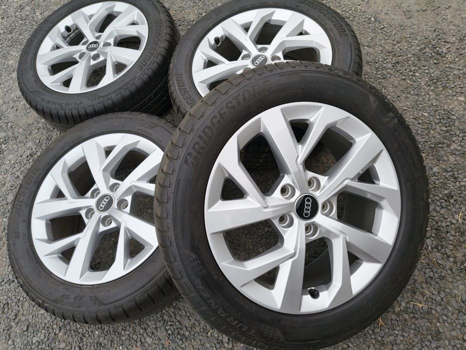 Koła Felgi 5x112 R17 Audi VW Skoda Seat Bridgestone Turanza 215/55 R17 2024 rok 7 Ateca Karoq T-roc Golf Passat Touran  Q2 A3 A4 8V 8Y B9 B9