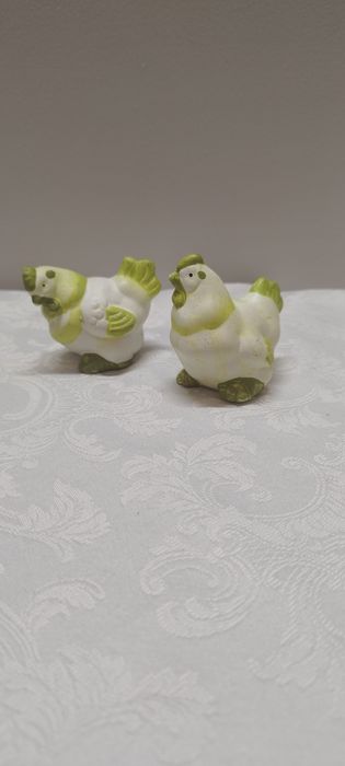 Figurki ceramiczne kury