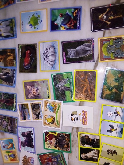 Conjunto de 45 Cromos Colecção Animais