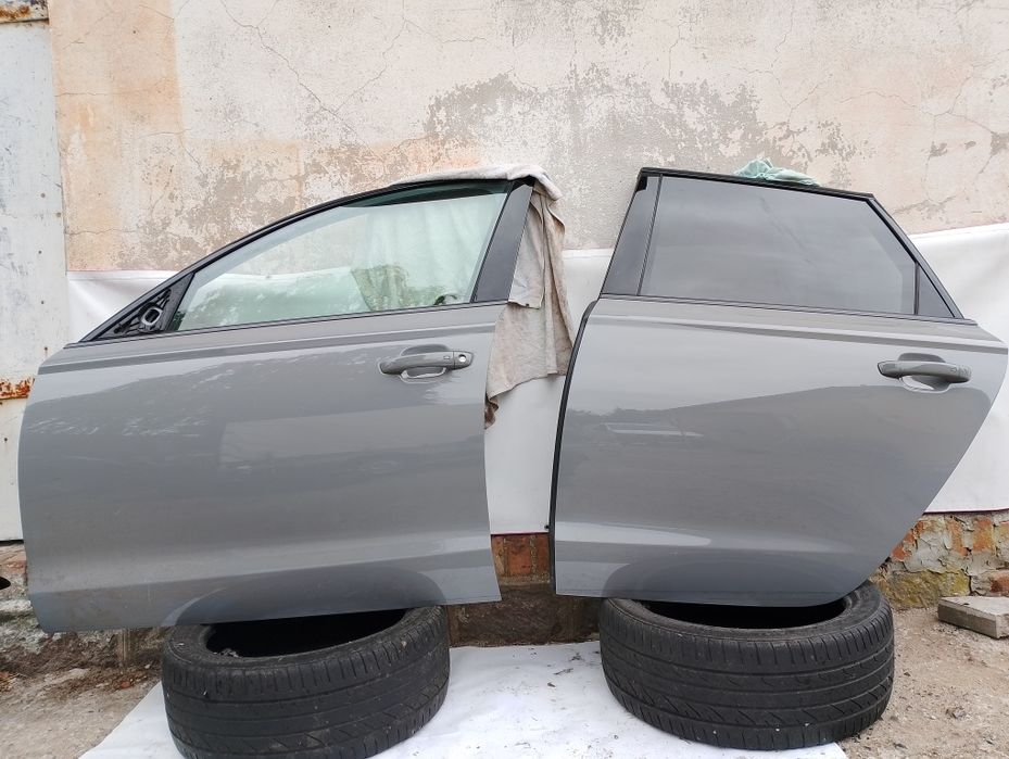 Audi A6 C7 Drzwi lewy przód tył Nardo Grey LY7C Idealne