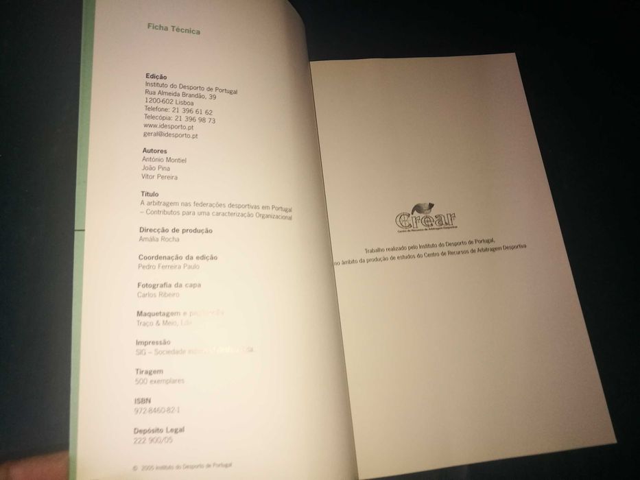 Arbitragem Nas Federações Desportivas em Portugal - António Montiel