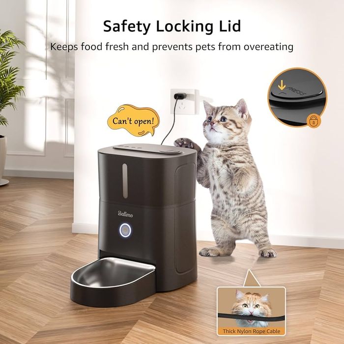 Автоматична годівниця для котів Balimo 2.4G WiFi, 3 л,