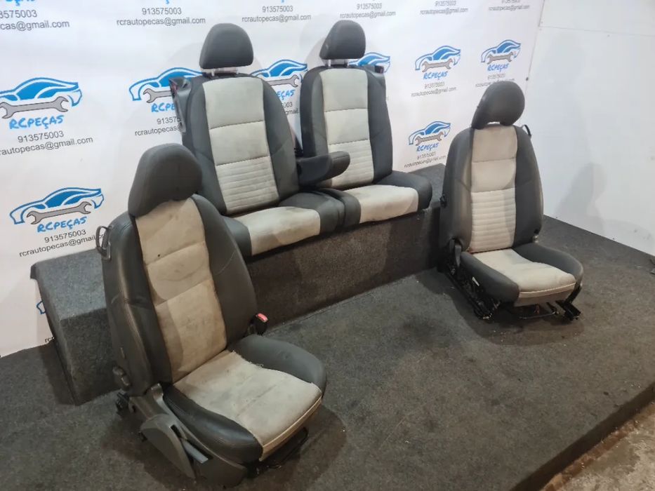 BANCO BANCOS PELE FRONTAL FRENTE TRASEIRO TRÁS AIRBAG VOLVO C30 533
