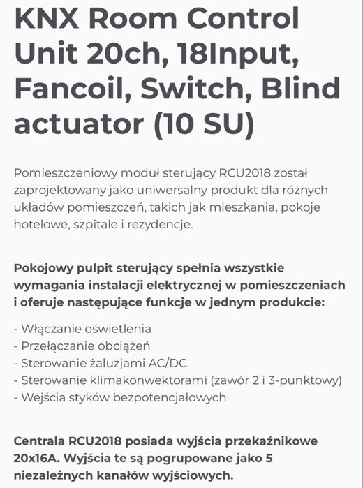 Moduł sterujący, multiroom, KNX