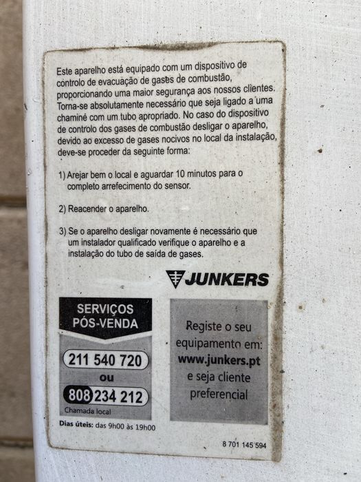 Esquentador Junkers HidroPower