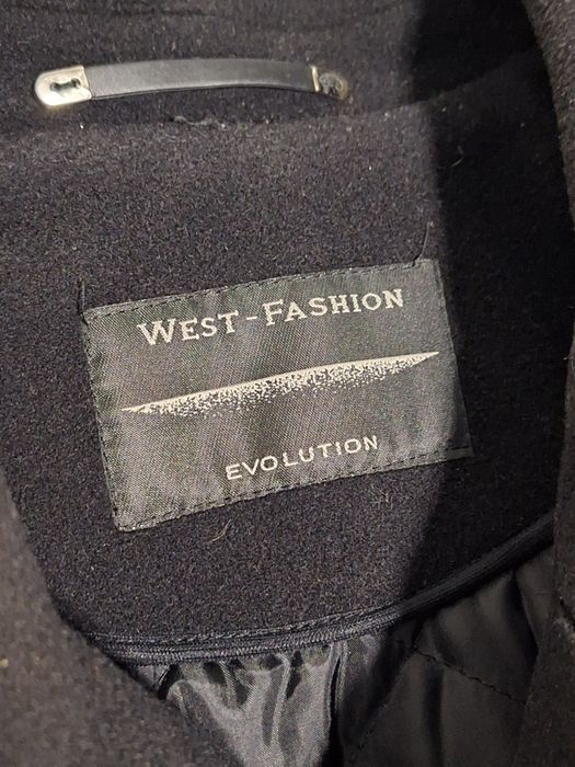 Пальто суконне вовняне чоловіче чорне West-Fashion evolution