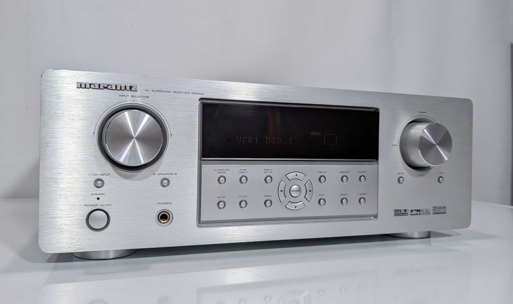 7.1 Ресивер Marantz SR4500, має 100 Вт/канал/ЦАП/Dolby/DSP/FM/6-8  Ом