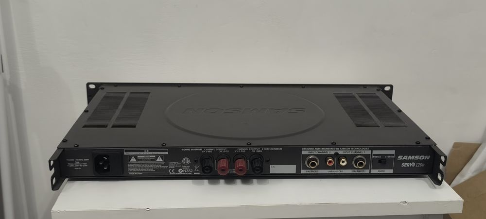 Wzmacniacz końcówka mocy Samson Servo 120a studyjny stereo rack