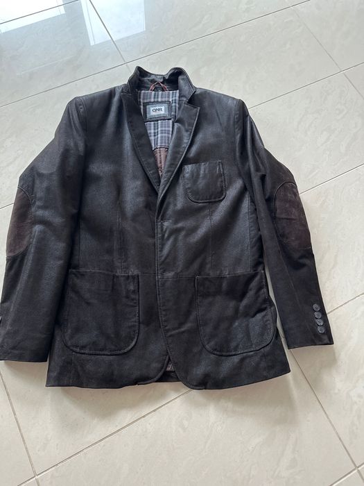 Marynarka skórzana męska