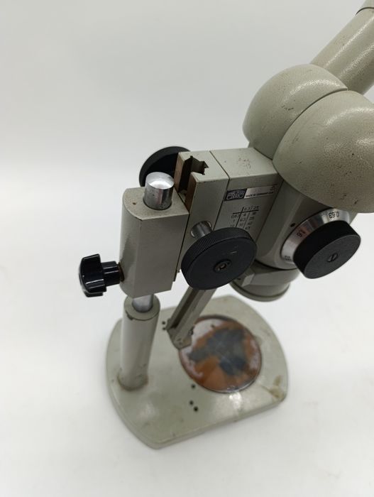 Немецкий микроскоп Carlzeiss Jena GDR ГДР стереооскопный стереомикроск ...