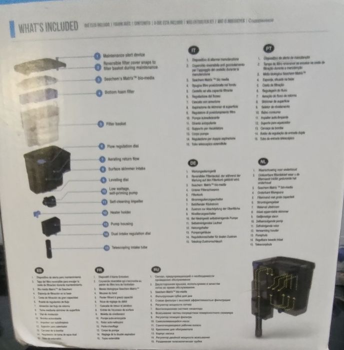 Filtro Tidal75 1500l/h para aquário até 300l