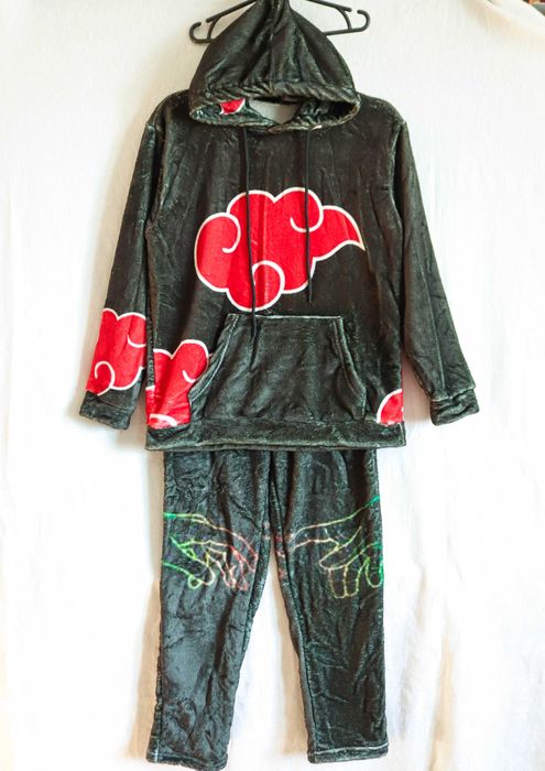 Піжама дуже тепла аніме Наруто Naruto худі штани Акатцукі Учіха зимова