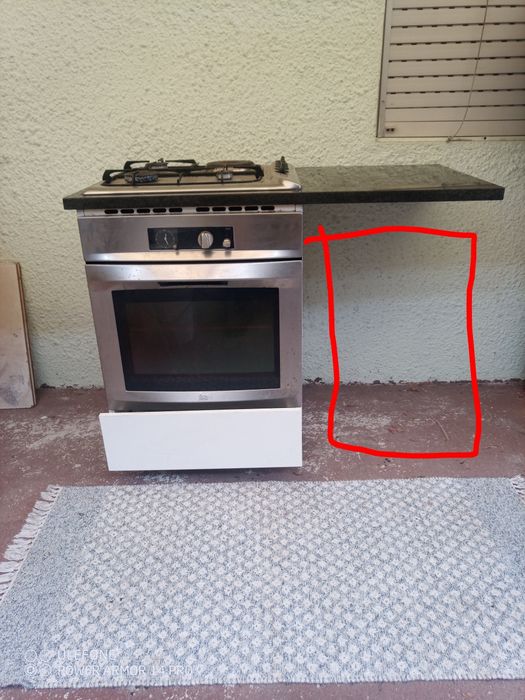 Móvel placa forno