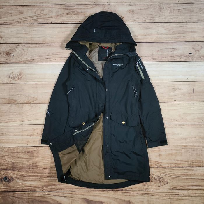 DIDRIKSONS Kurtka Parka Płaszcz Czarna Damska r.34