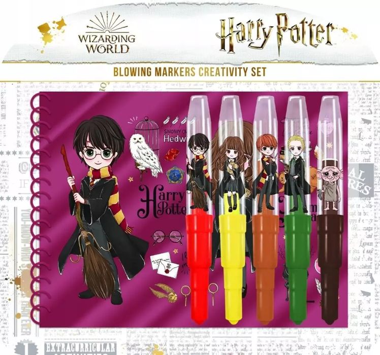 Zestaw markery Harry Potter 5szt notes szablon. Jiri Models