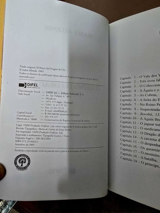 Livro “O Reino do Dragão de Ouro”