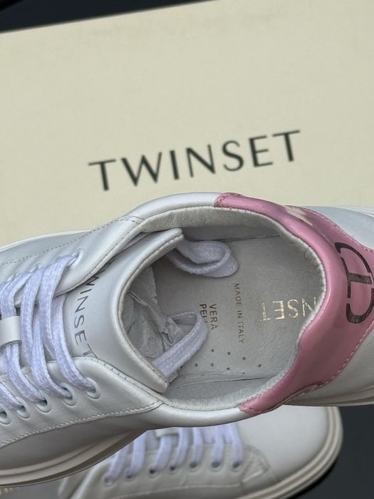 Sneakersy Skórzane Twinset Milano
